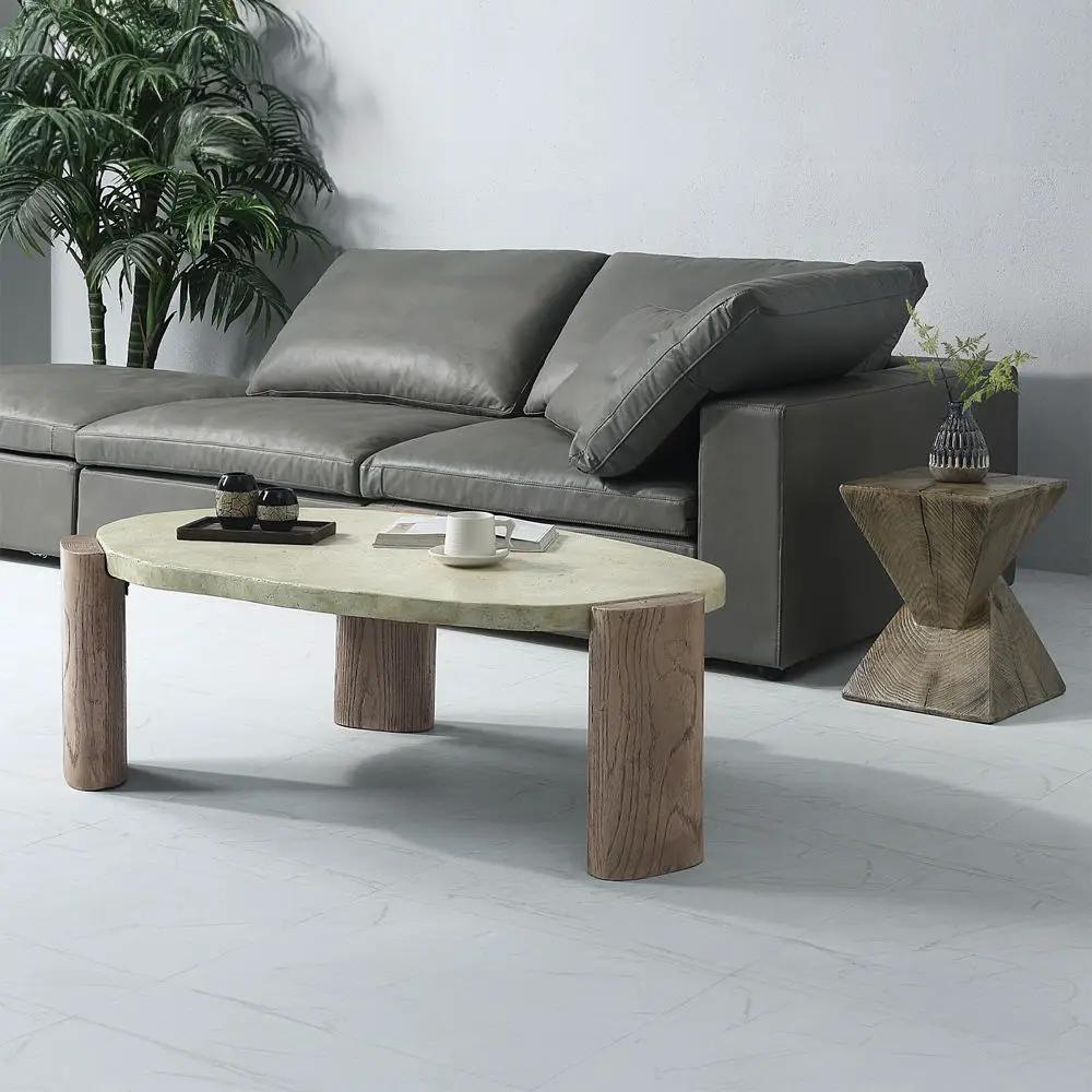 Jacinda - Coffee Table - Weathered Gray & Oak by Unique Piece Furniture