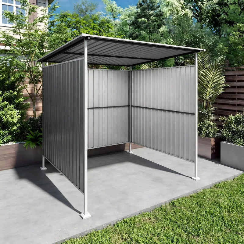 Outdoor Pergola, Bike Storage Shed, Grill Gazebo For Patio - Gray by HouseOfZazla