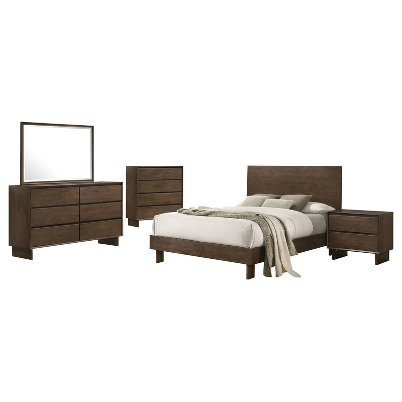 Glenwood 5-piece Queen Bedroom Set Warm Brown by Unique Piece Furniture