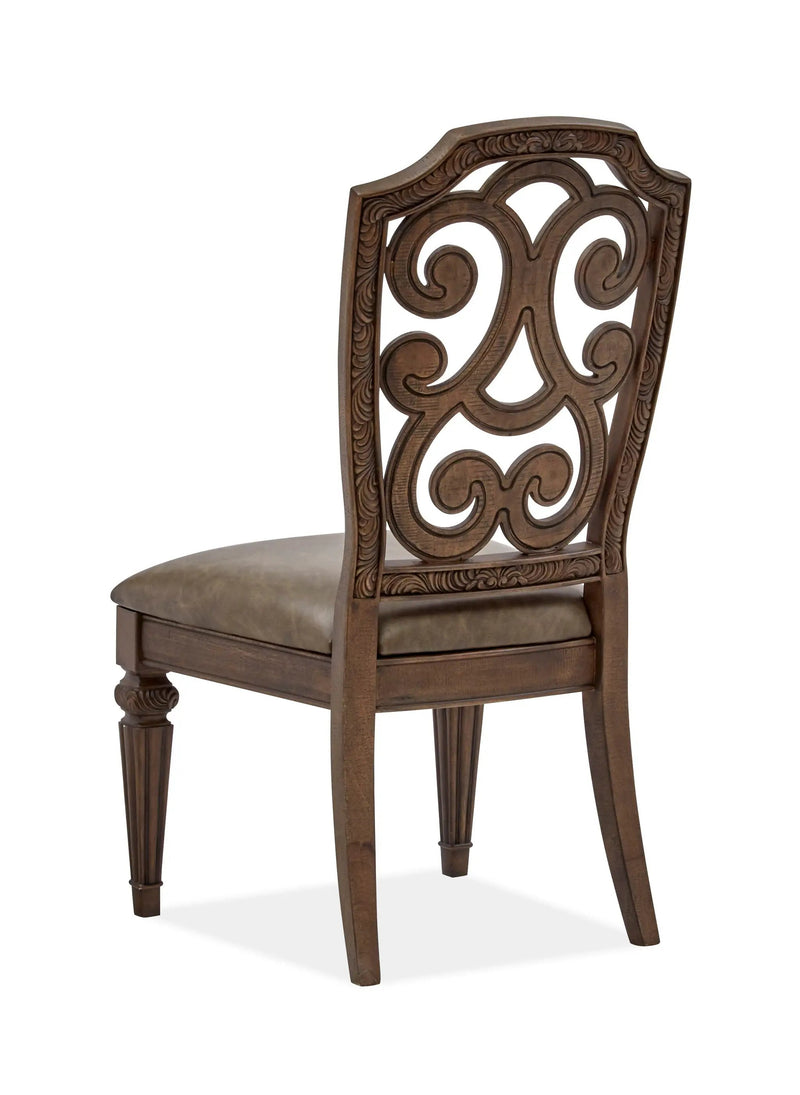 Durango - Wood Dining Side Chair With Upholstered Seat (Set of 2) - Willadeene Brown by Unique Piece Furniture