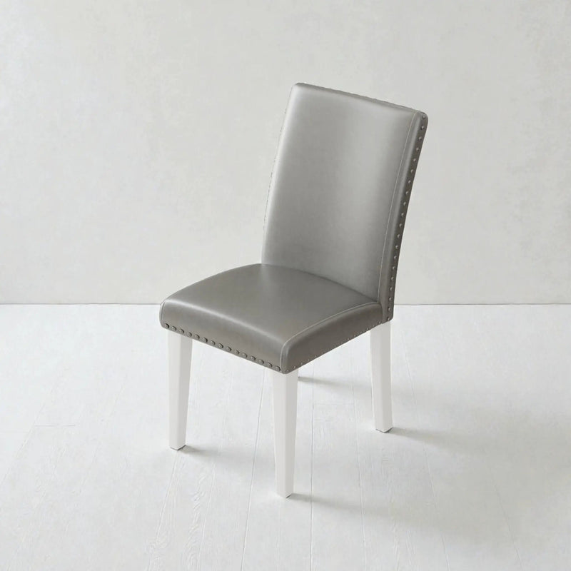 Upholstered Dining Chair With High Back Design (Set of 2)
