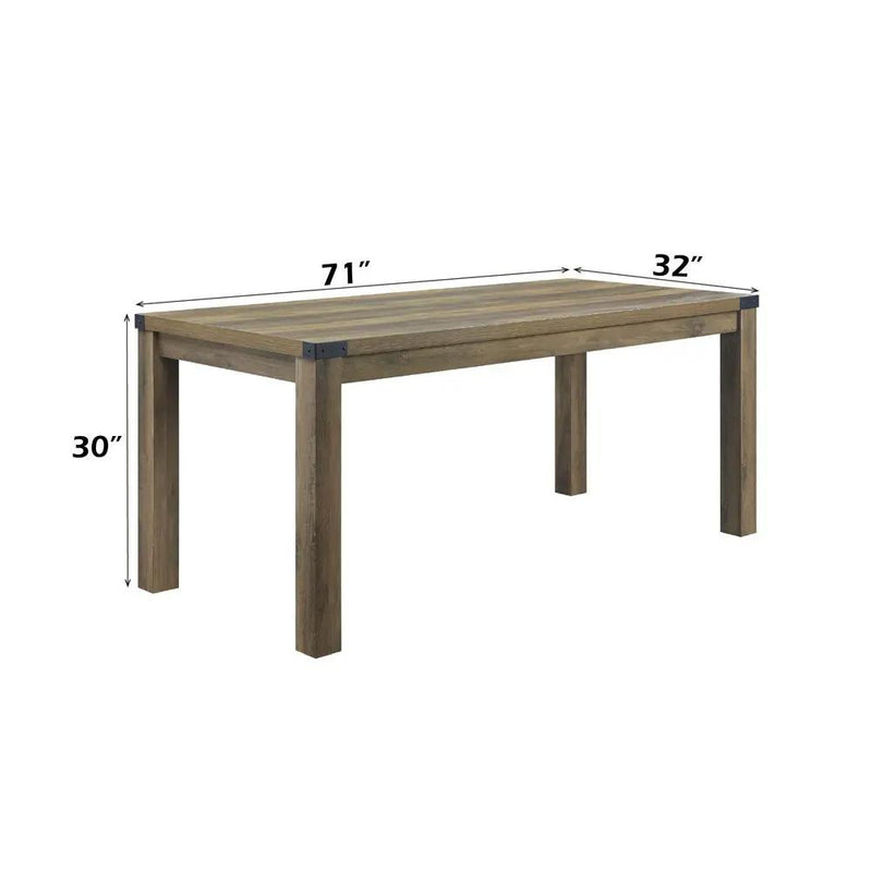 Abiram - Dining Table - Rustic Oak by Unique Piece Furniture