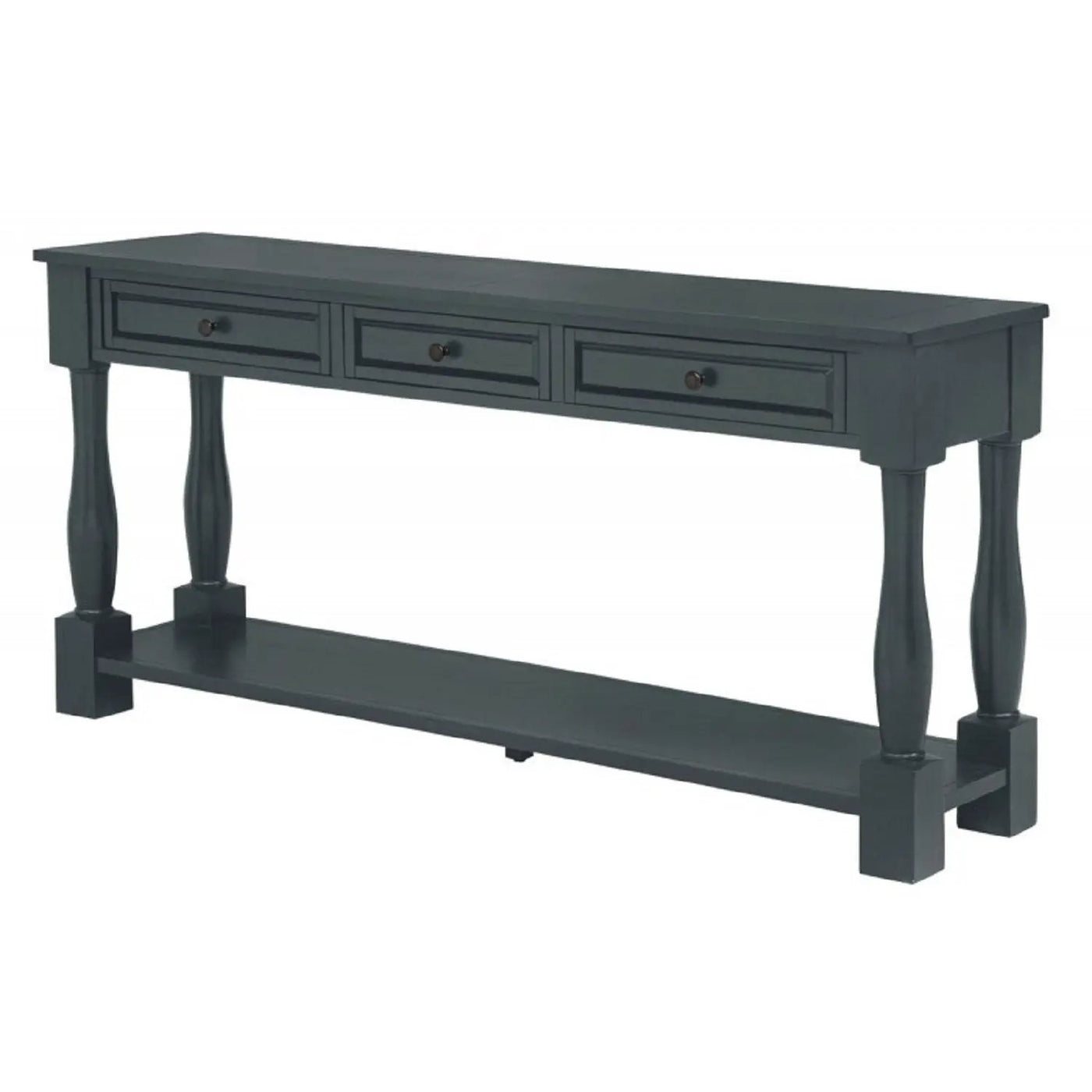 Long Console Table With Drawers And Shelf by Unique Piece Furniture