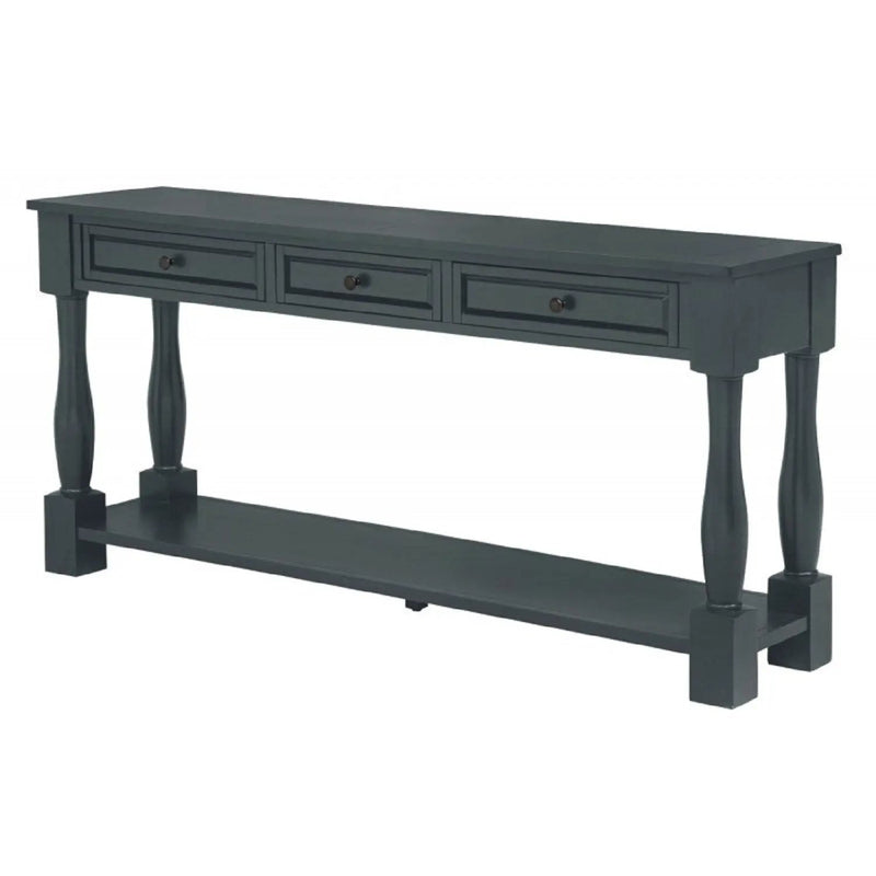 Long Console Table With Drawers And Shelf by Unique Piece Furniture