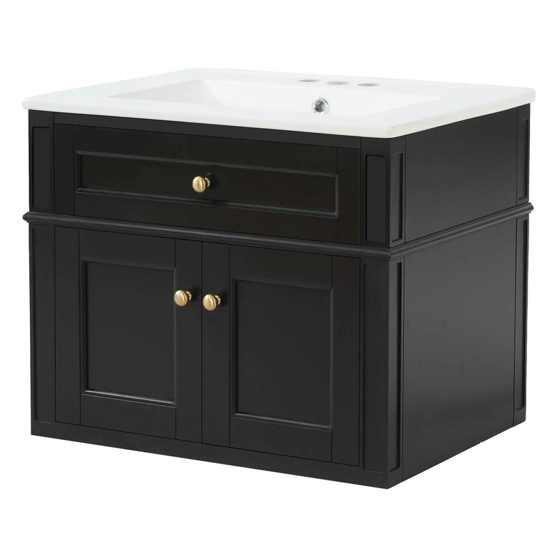 24" Wall Mounted Modern Bathroom Vanity by HouseOfZazla