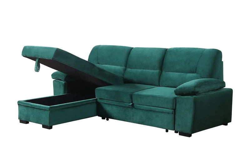 Kipling - Reversible Sleeper Sectional Sofa Chaise by HouseOfZazla