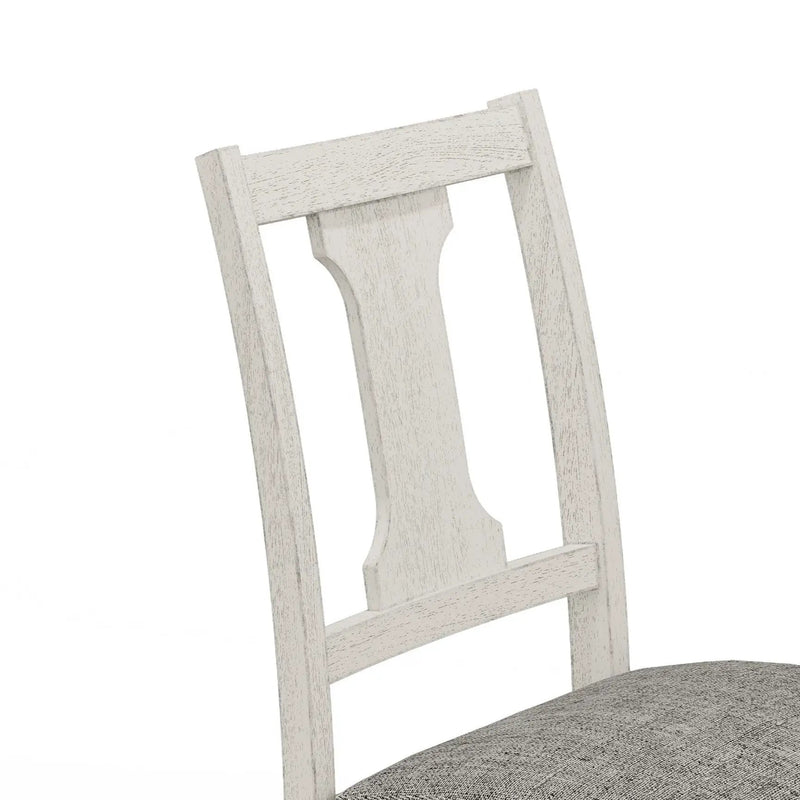 Tannen - Dining Side Chair (Set of 2) - White And Gray by HouseOfZazla