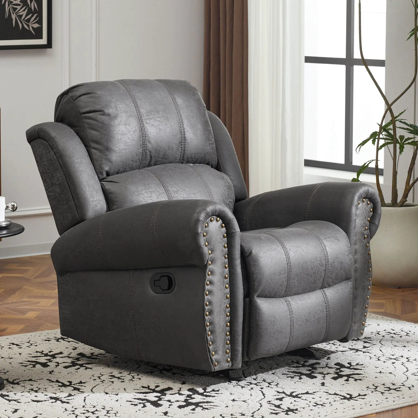 Wide Standard Manual Glider Recliner by Unique Piece Furniture