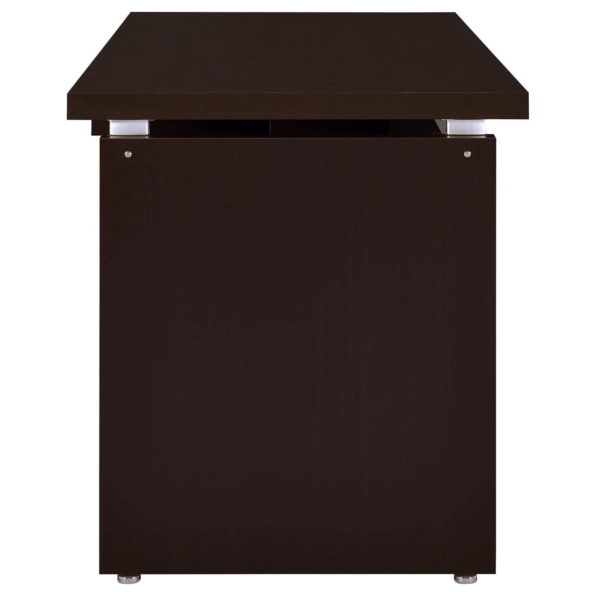 Floating - Top Computer Desk With Pullout Keyboard Shelf - Brown by HouseOfZazla