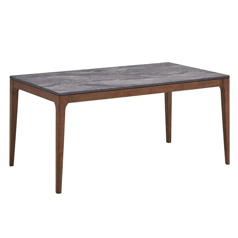 Bevis - Dining Table - Engineered Stone Top & Walnut by Unique Piece Furniture