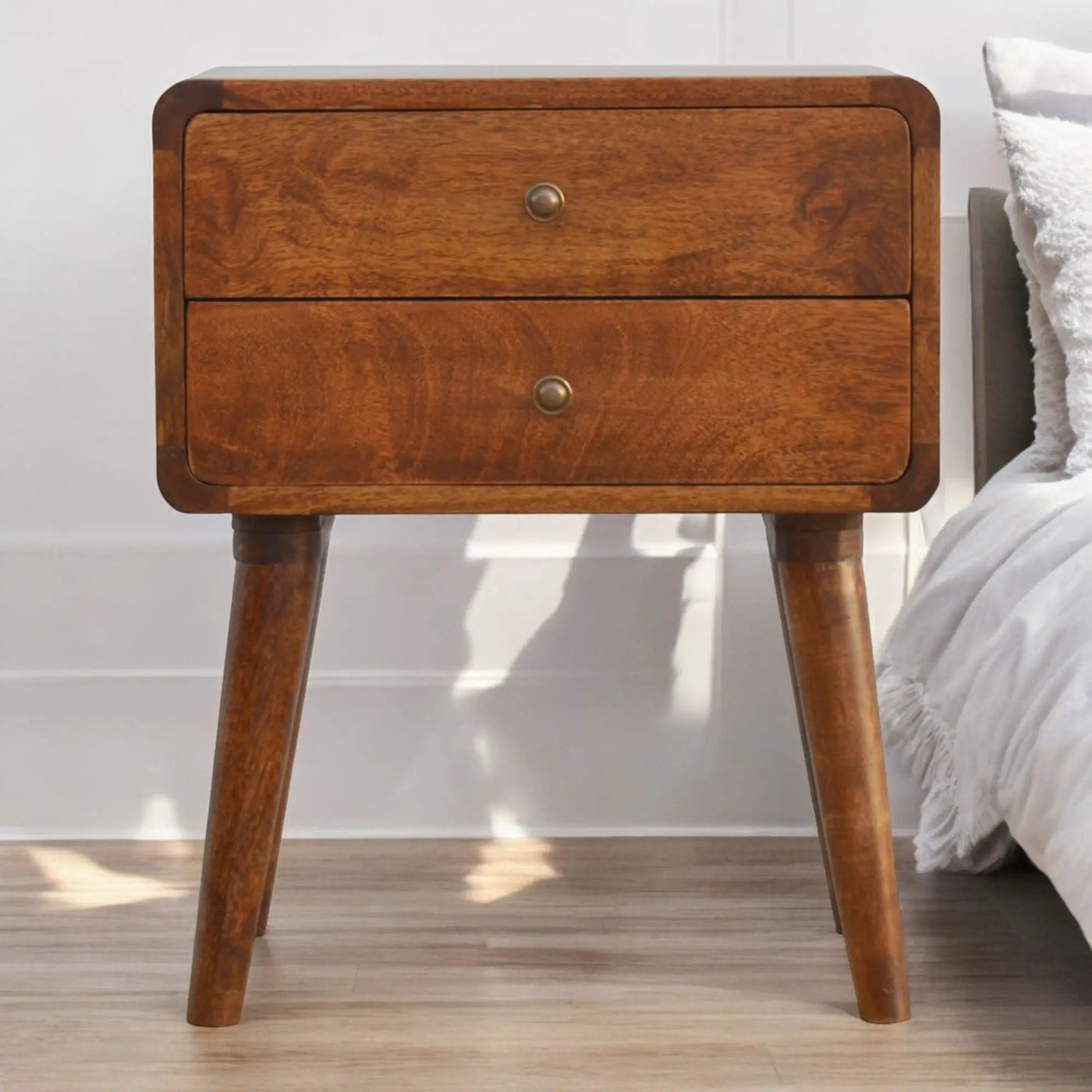 Curved Nightstand by Unique Piece Furniture