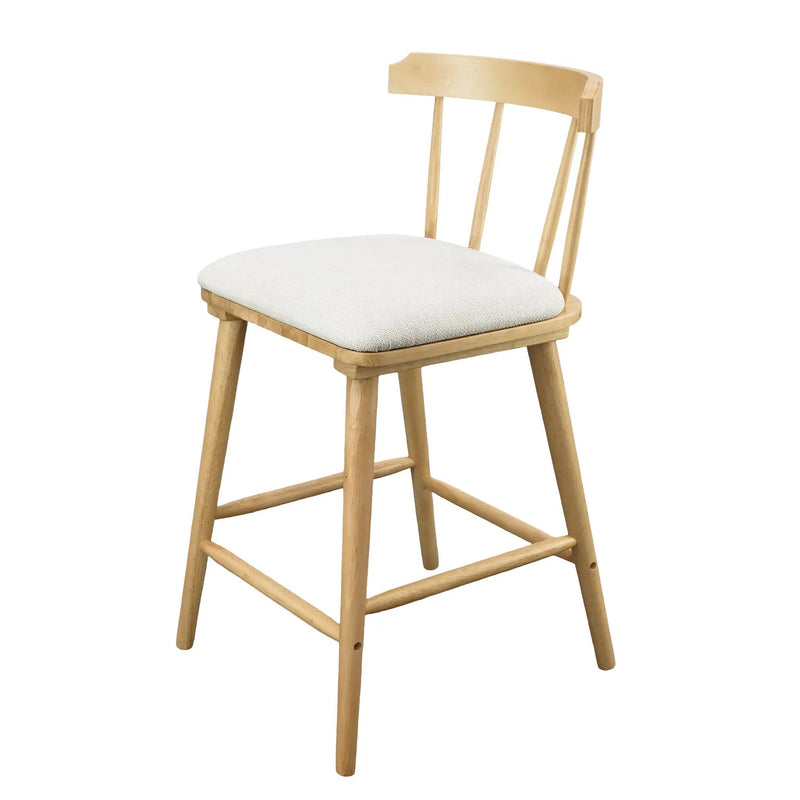 Olivia Indoor Wooden Upholstered Counter Stool by HouseOfZazla