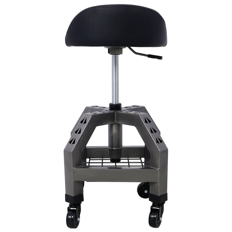 Pneumatic 360 Degree Swivel Stool, Mechanics Rolling Creeper Seat, Heavy Duty Rolling Mechanics Stool, Shop Stool With Casters by HouseOfZazla