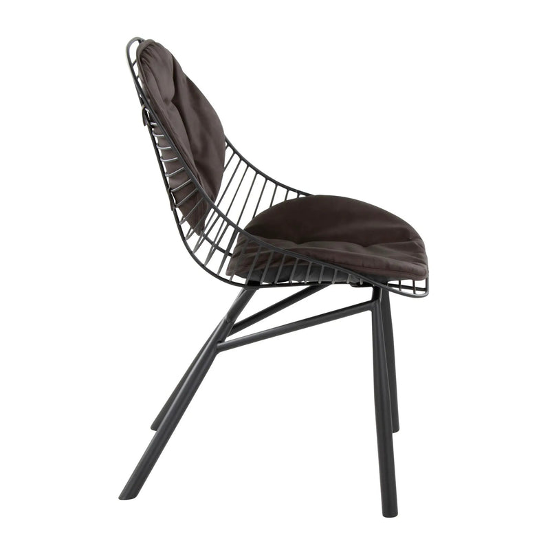 Wired - Contemporary Chair (Set of 2) - Black / Espresso by Unique Piece Furniture