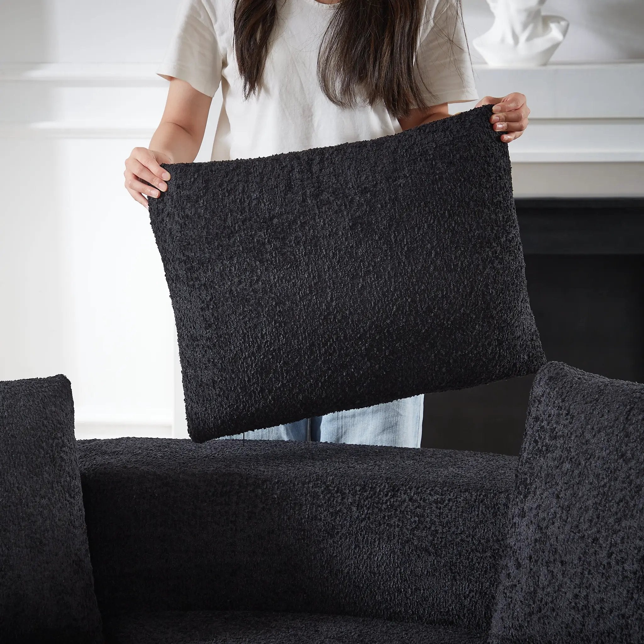Modular Sofa Set in Chenille Fabric by HouseOfZazla