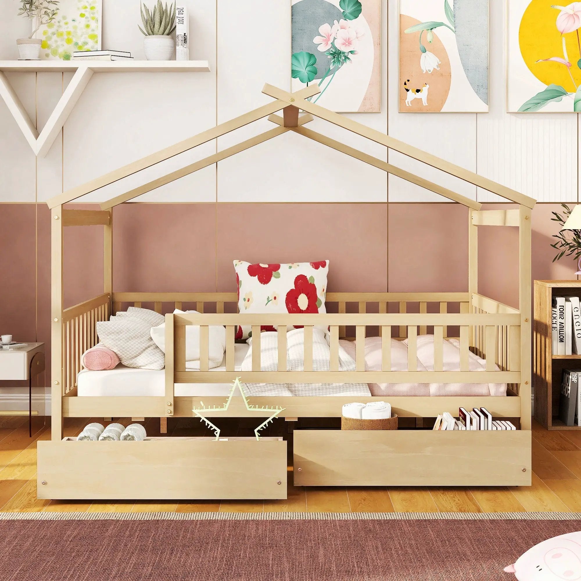 House Bed With 2 Drawers by HouseOfZazla