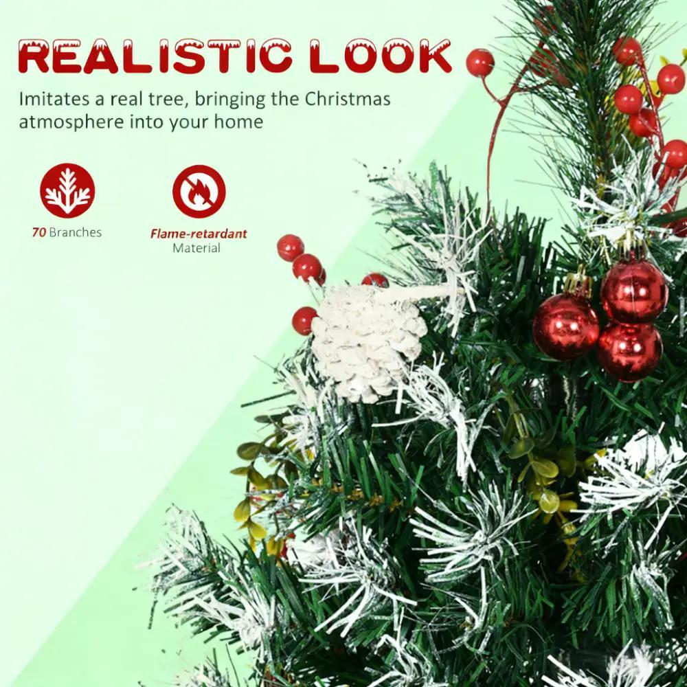 Artificial Christmas Tree, Festive Outdoor Christmas Porch Decor Set by HouseOfZazla