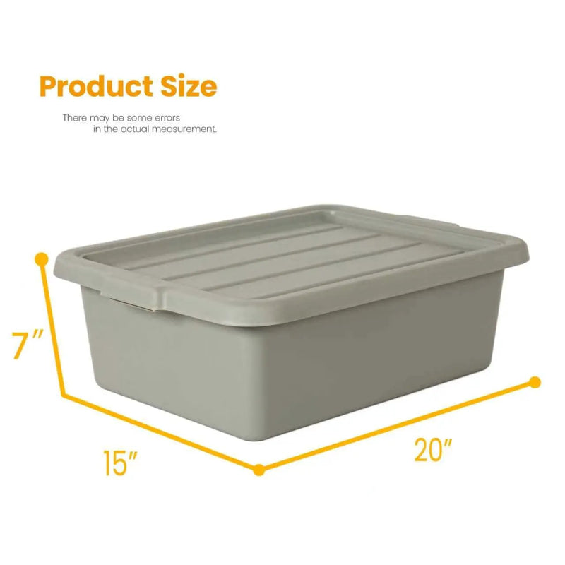 6-Pack 20" x 15" x 7" 9 Gallon Meat Lugs with Lids, photo 10 of 10