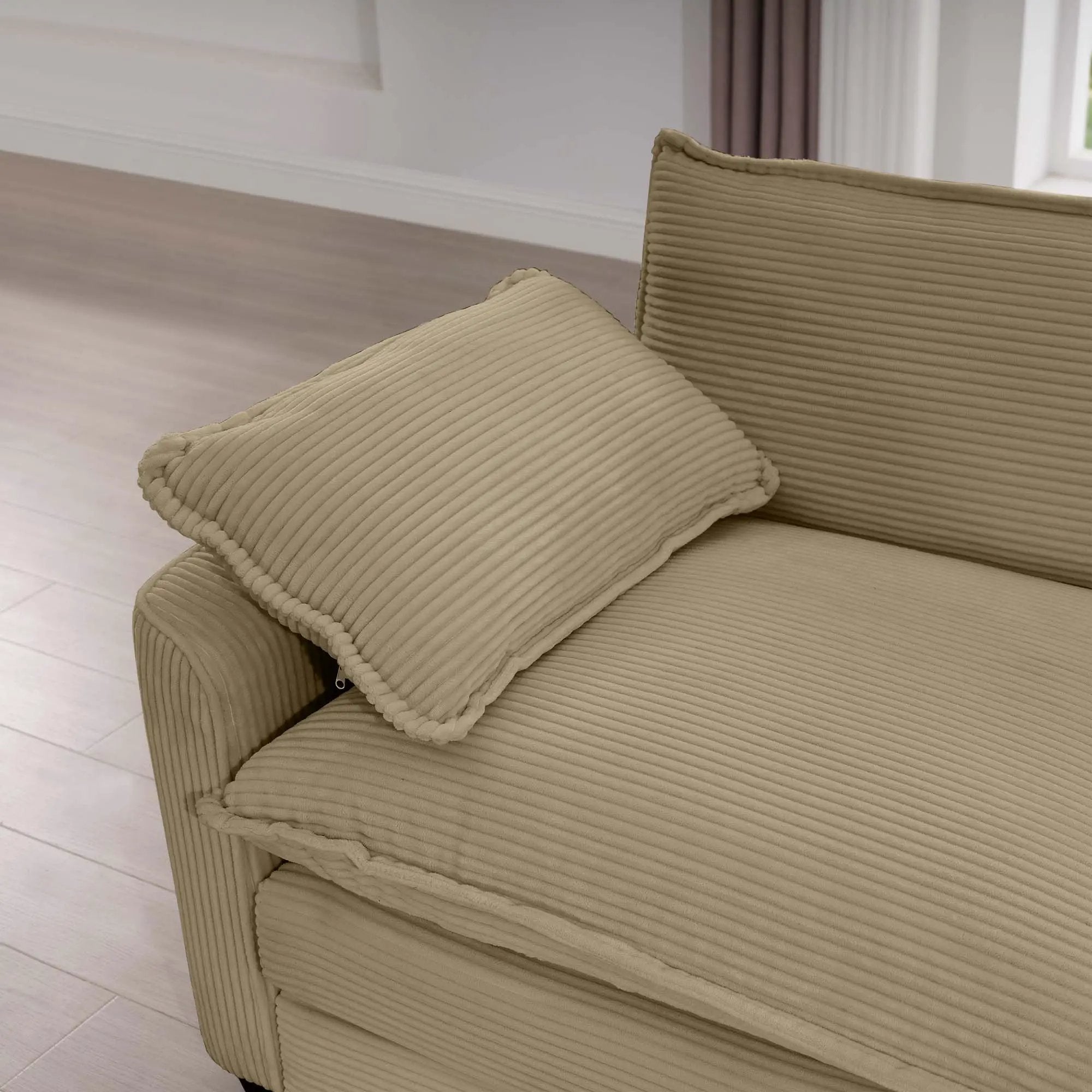 Classic Modern Comfortable Single Chair Deep Seat Sofa With Footstool by HouseOfZazla
