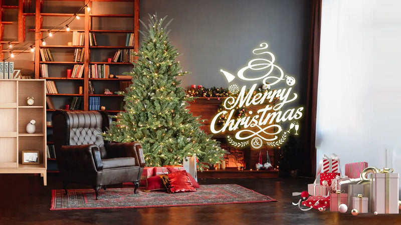 5FT The Full-Bodied Pre-Lit Evergreen Christmas Tree by HouseOfZazla