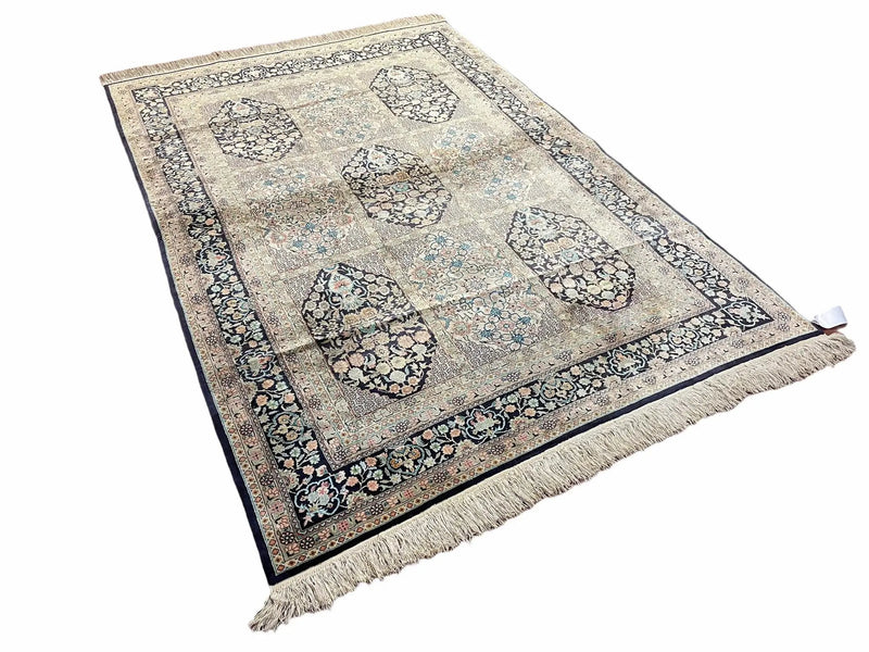 4' X 6' Vintage Fine Hand Made Turkish Oriental Silk Rug 400 KPSI Wow by Jewel Rugs