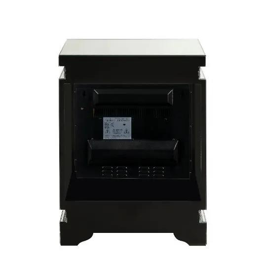 Lotus - Fireplace - Mirrored & Faux Ice Cube Crystals by Unique Piece Furniture