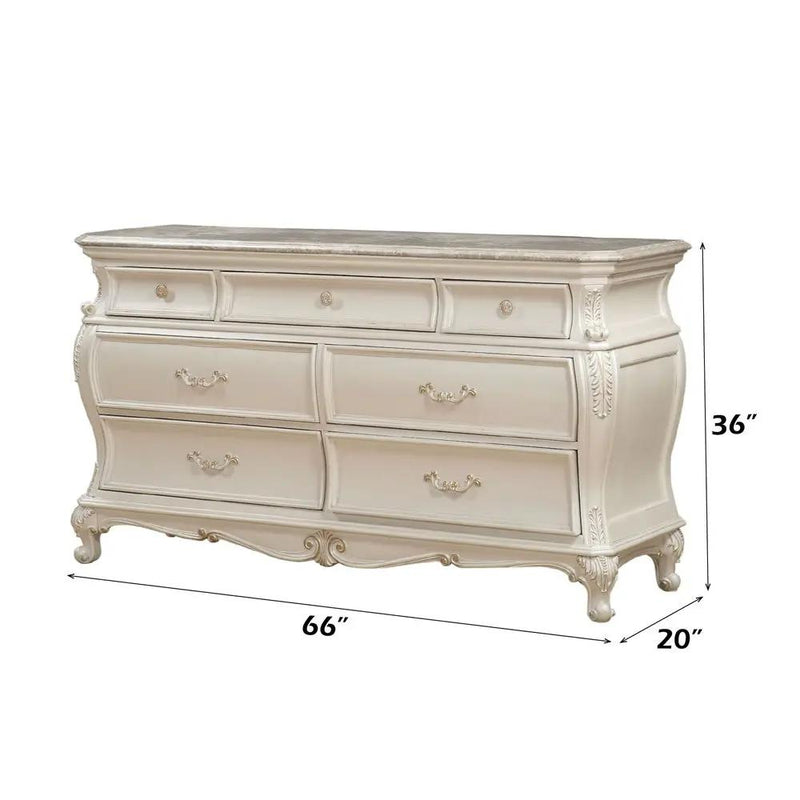 Chantelle - Dresser w/Granite Top by Unique Piece Furniture