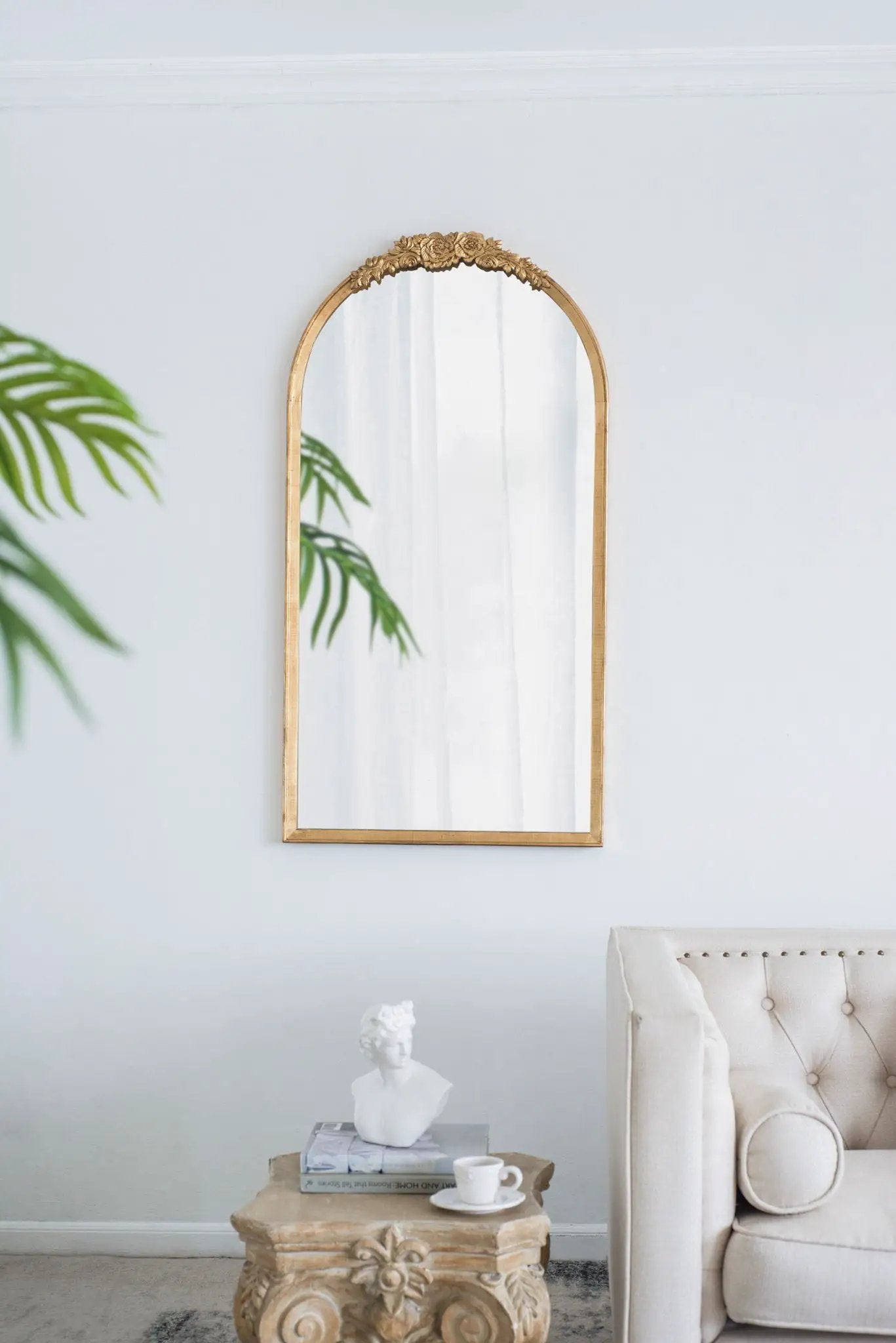Wood Floor Mirror, Full Body Mirror Dressing Make Up Mirror For Bathroom by Unique Piece Furniture