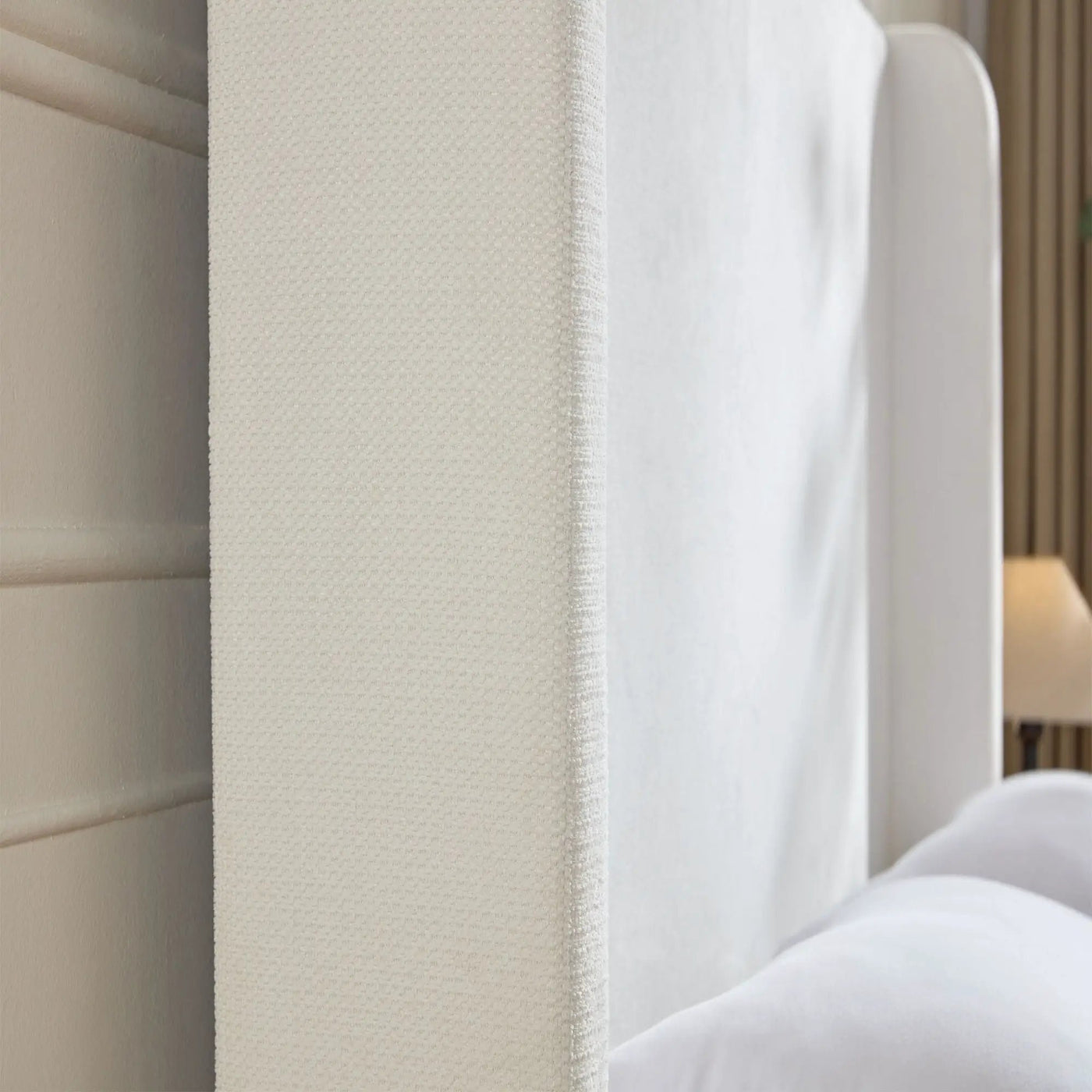 Harper - Tall Headboard Upholstered Bed / High Headboard / Elegant Simplicity / No Box Spring Needed by Unique Piece Furniture