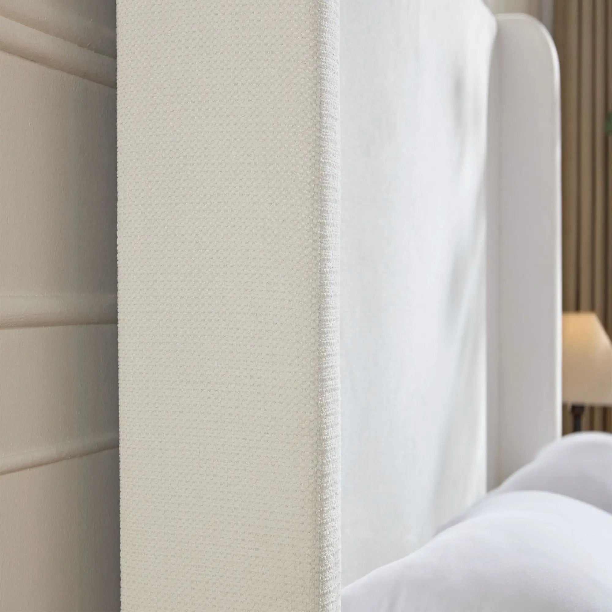 Harper - Tall Headboard Upholstered Bed / High Headboard / Elegant Simplicity / No Box Spring Needed by Unique Piece Furniture