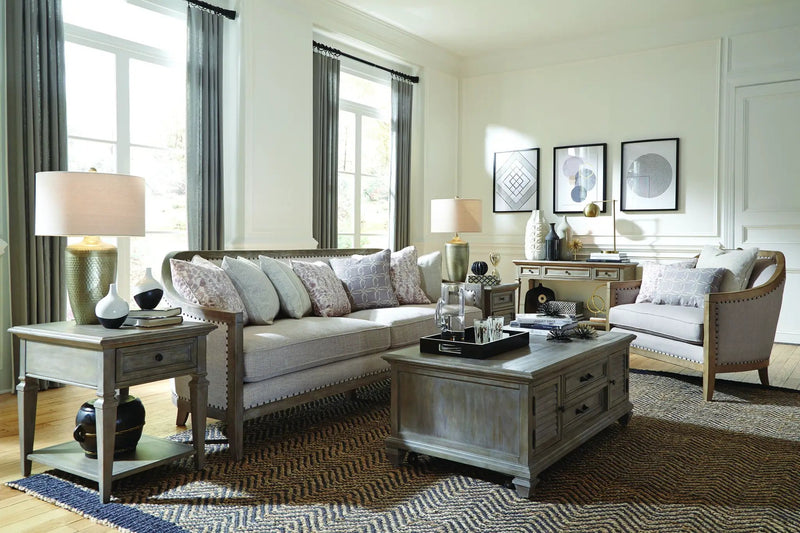 Lancaster - Rectangular End Table - Dove Tail Gray by Unique Piece Furniture