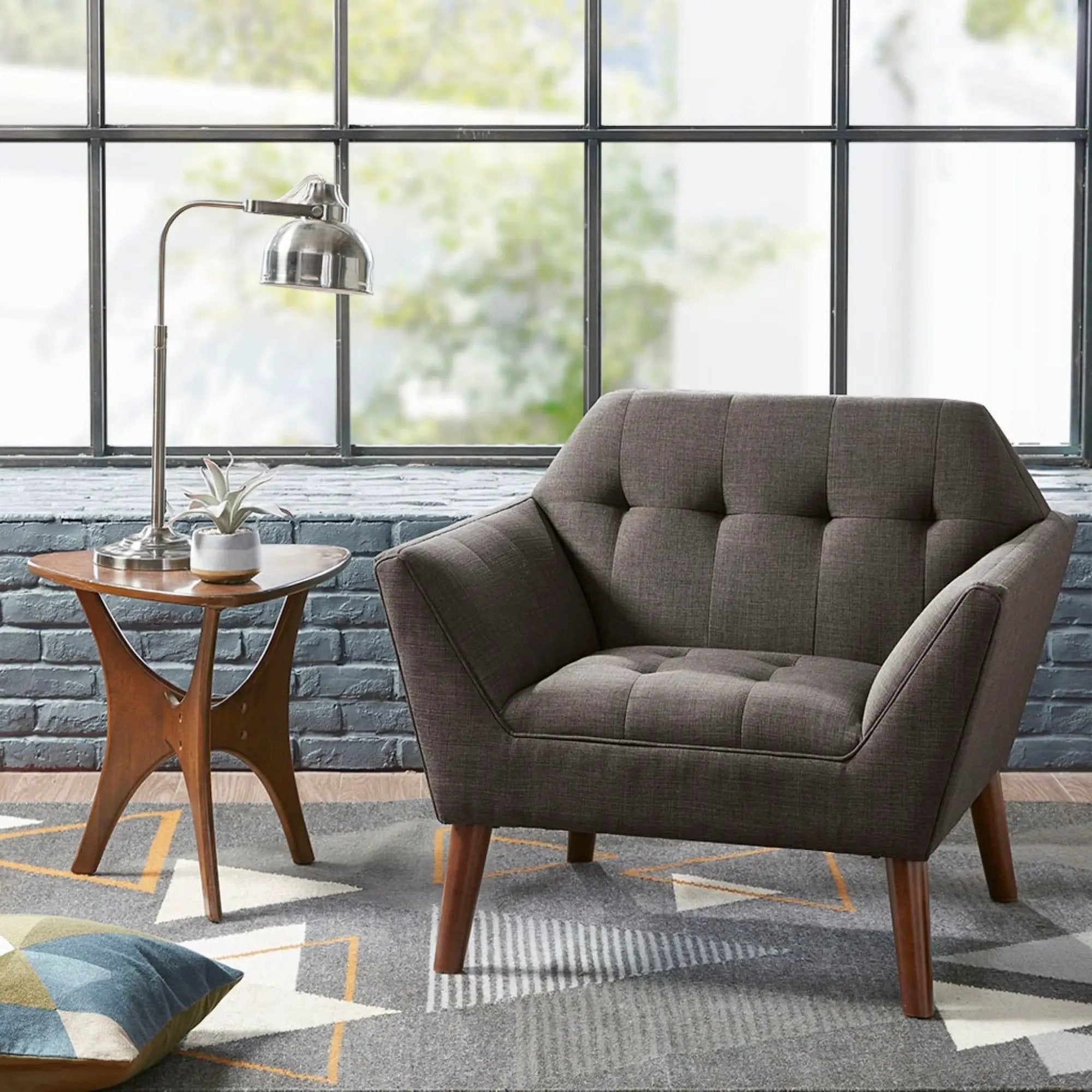 Modern Lounge Chair With Button Tufting by HouseOfZazla