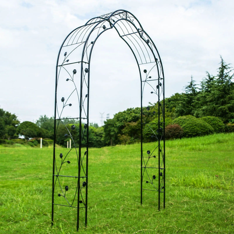 Metal Garden Arch Assemble Freely With 8 Styles Garden Arbor Trellis Climbing Plants Support Rose Arch by HouseOfZazla