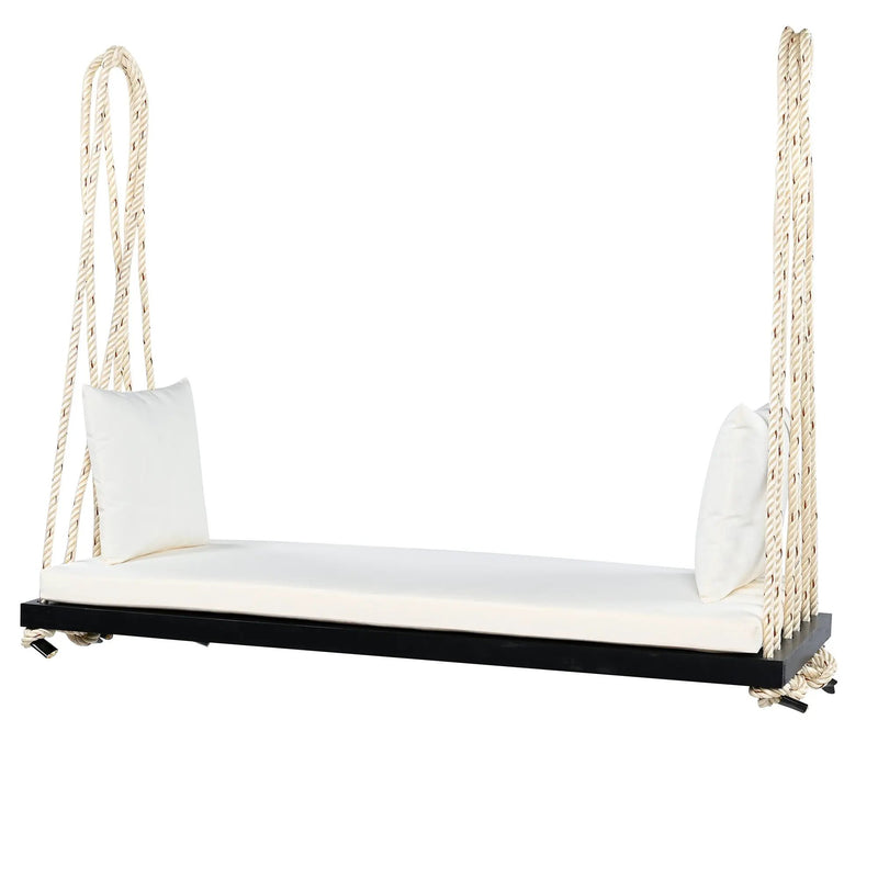 Patio Wooden Swing Chair Hanging Porch Swing Bench by HouseOfZazla