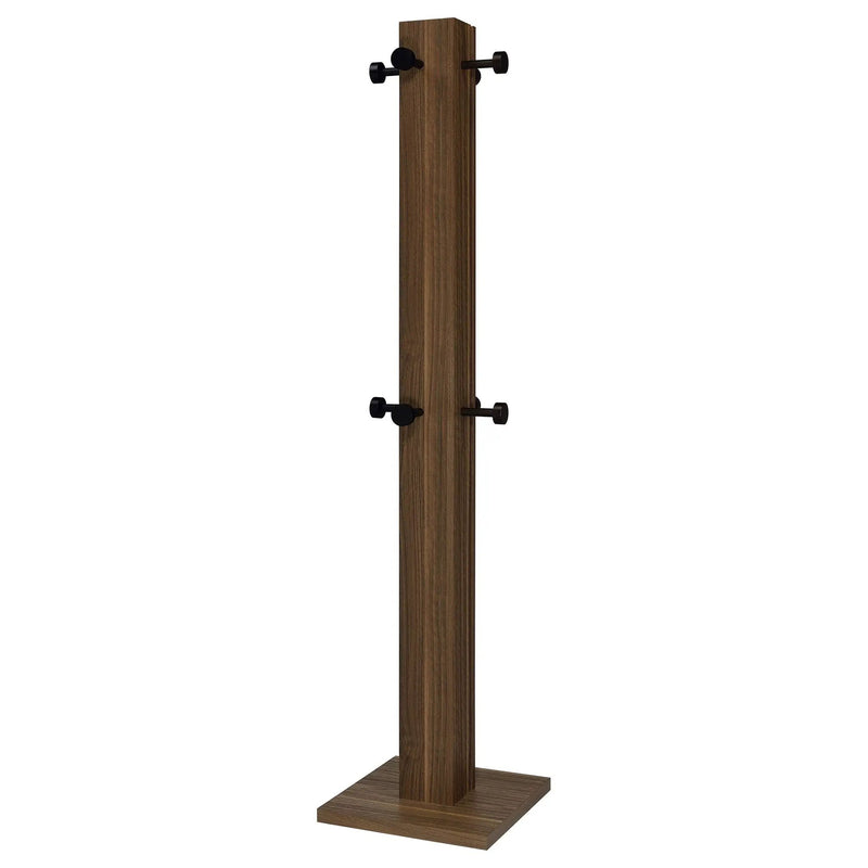 Rikkie Engineered Wood Coat Rack Walnut by Unique Piece Furniture