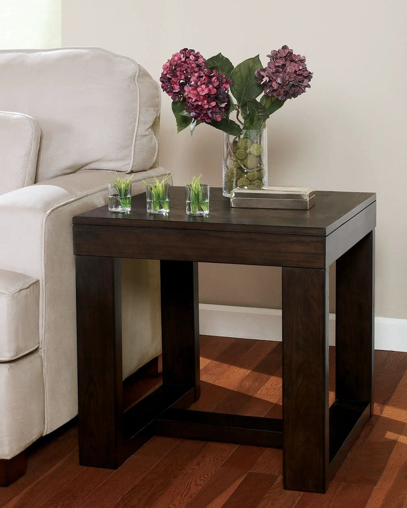 Watson - Square End Table - Dark Brown by Unique Piece Furniture