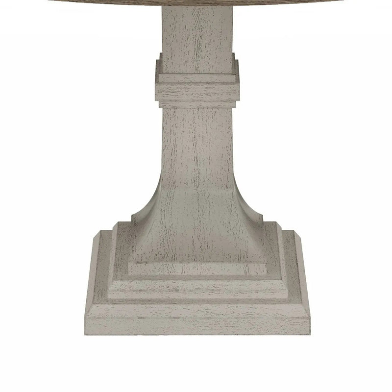 Tannen - Round Dining Table - White And Gray by Unique Piece Furniture