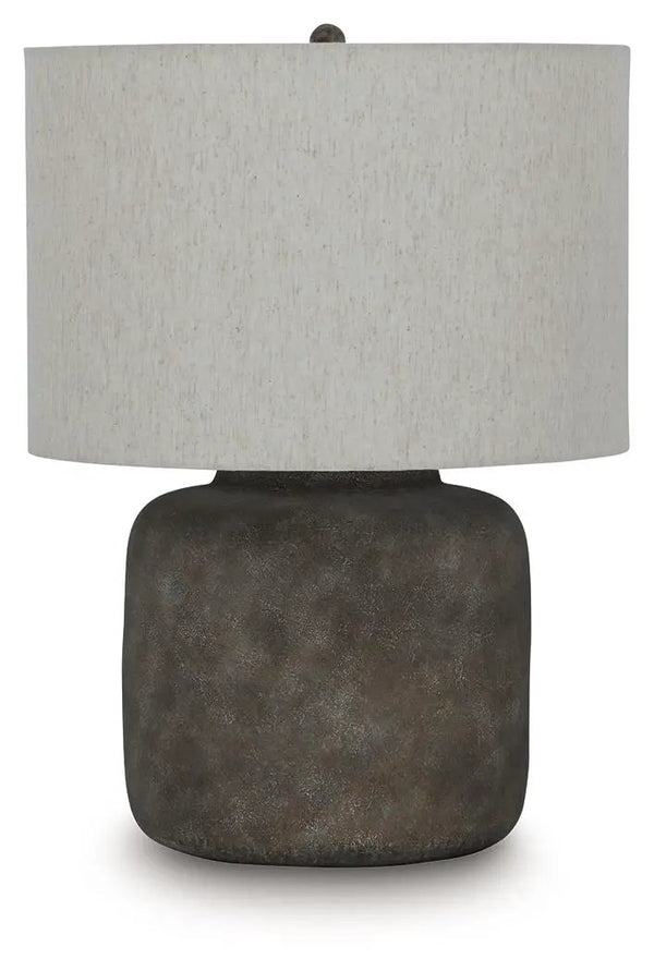 Zandophen - Metal Table Lamp - Antique Gray