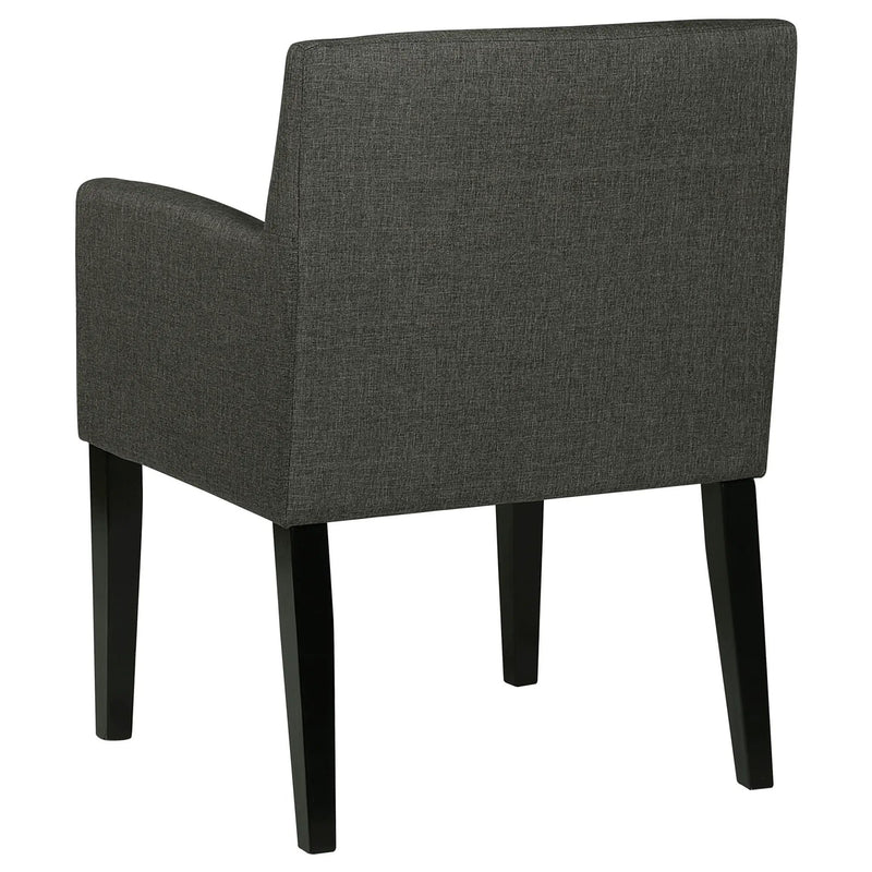 Yorkshire - Upholstered Dining Arm Chair With Cushioned Arms (Set of 2) - Gray by HouseOfZazla