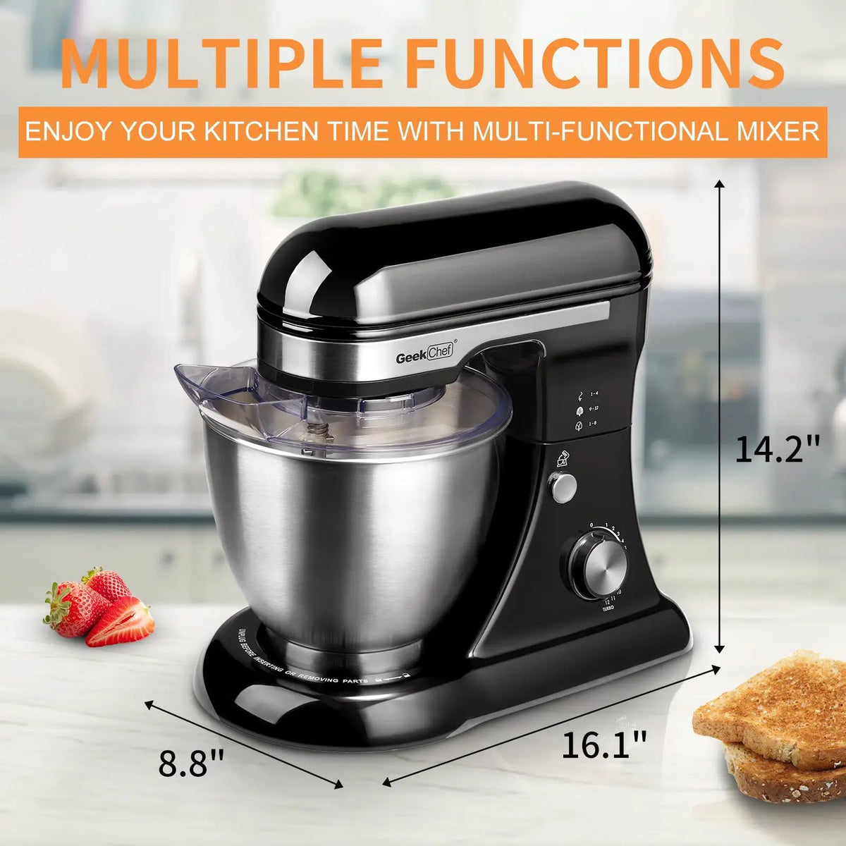 Geek Chef Electric Stand Mixer, 4.8QT by HouseOfZazla