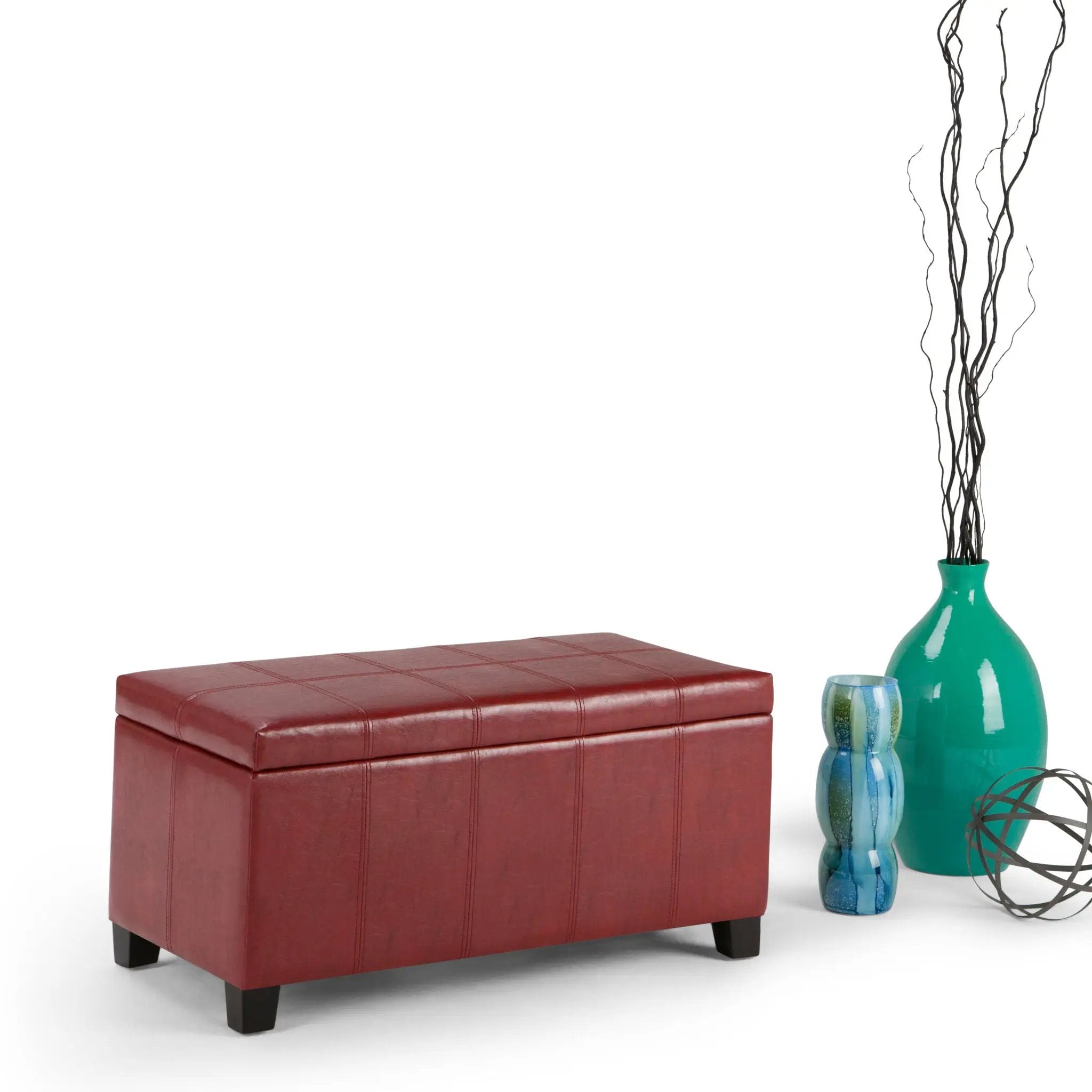 Dover - Upholstered Storage Ottoman Bench by HouseOfZazla