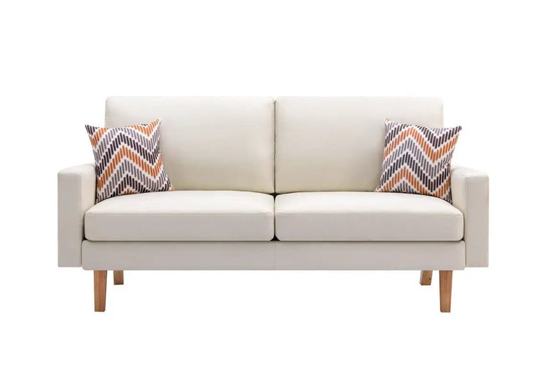Bahamas - Minimalistic Sofa With 2 Throw Pillows by HouseOfZazla