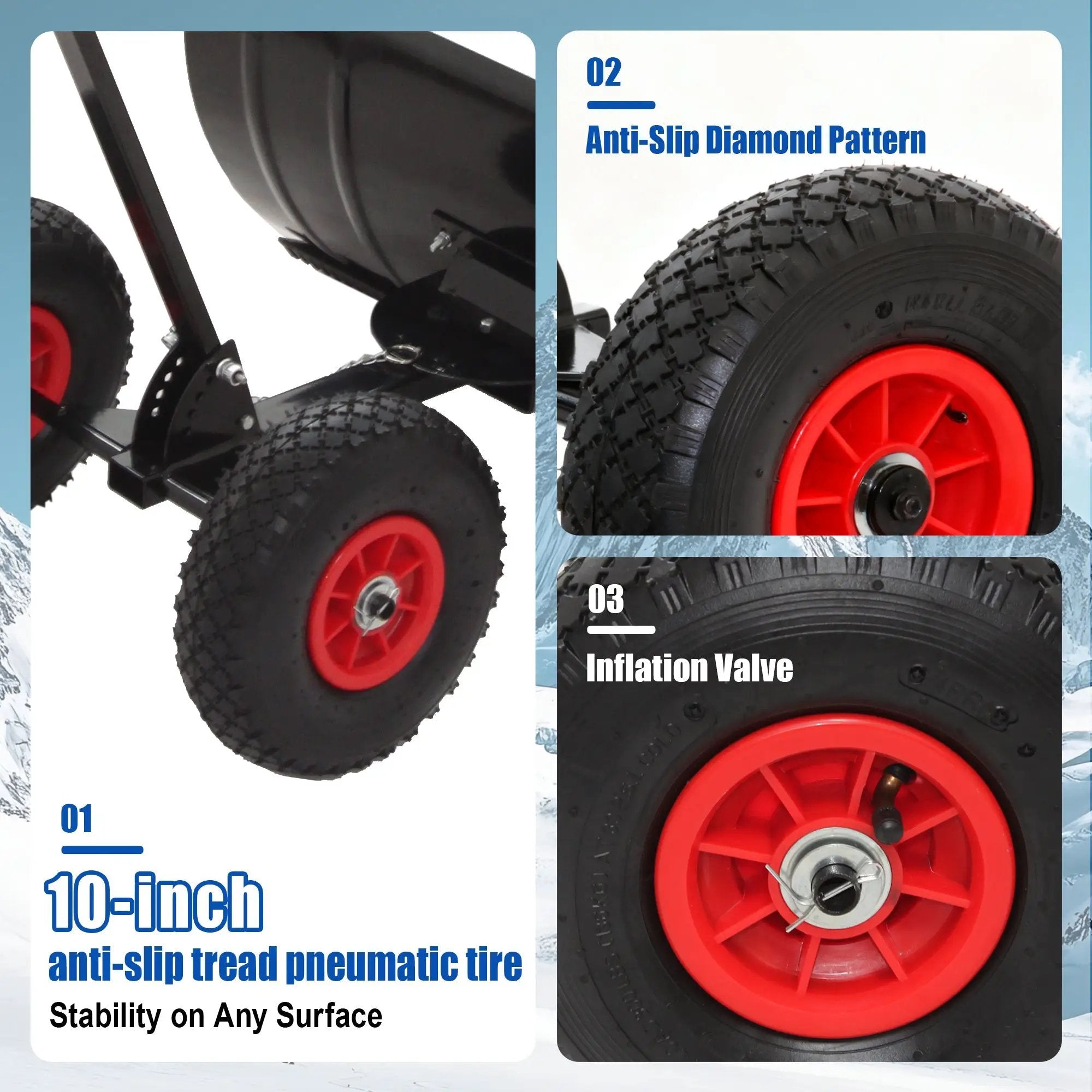 30" Wide Metal Snow Pusher by HouseOfZazla