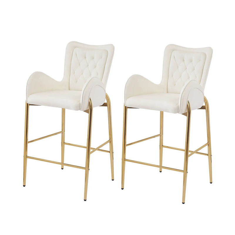 Fabric Counter Height Bar Stools (Set of 2) by HouseOfZazla