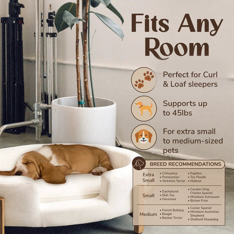 Calming Dog Bed Durable Fabric Pet Furniture by HouseOfZazla