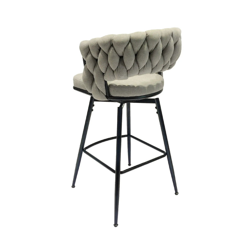 Bar Stool 360 Swivel With Back Footrest by HouseOfZazla