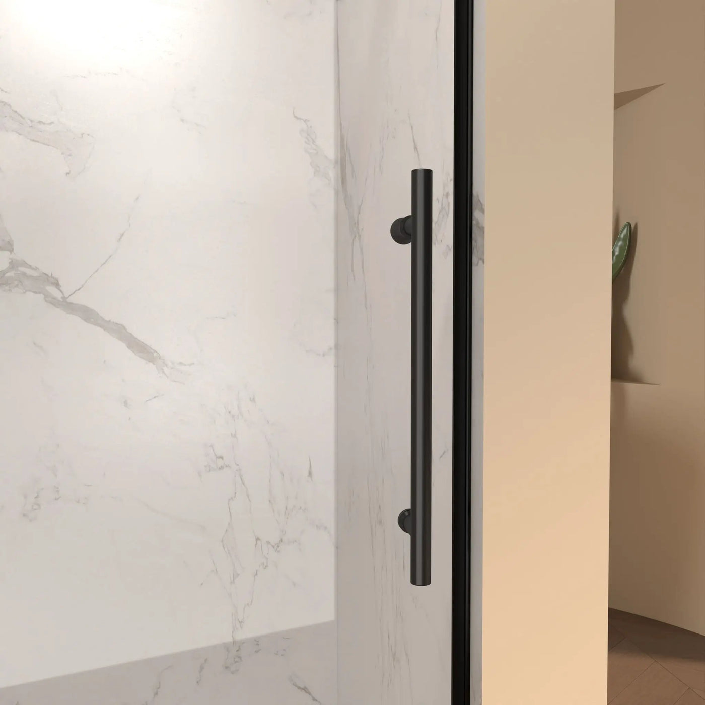 Frameless Single Sliding Shower Door by HouseOfZazla