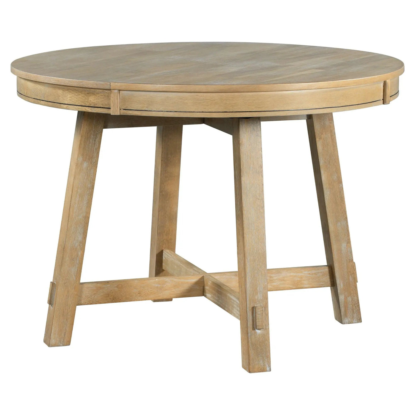 Gia - Round Extendable Dining Table With 16" Leaf Wood by Unique Piece Furniture
