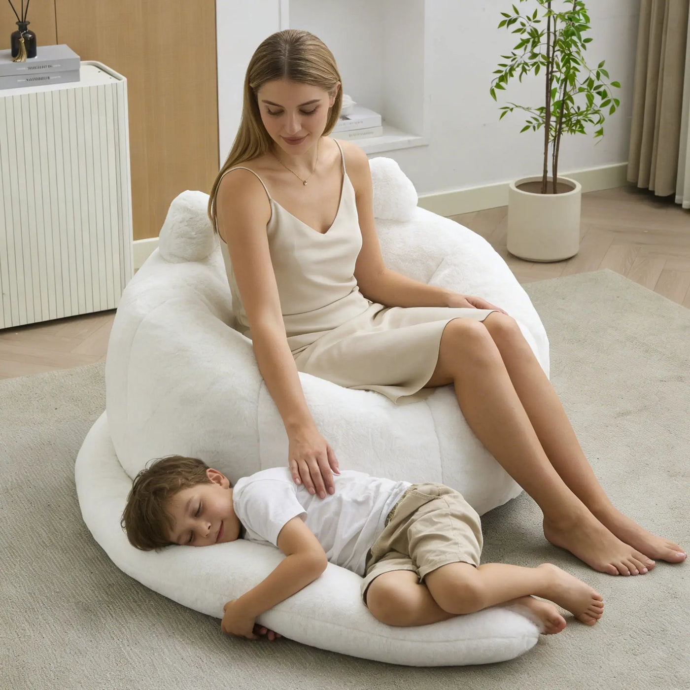 Cat Shaped Bean Bag Sofa With Long Tail by HouseOfZazla