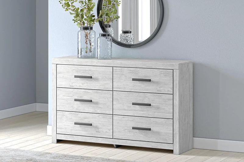 Cayboni - Six Drawer Dresser - Whitewash by Unique Piece Furniture